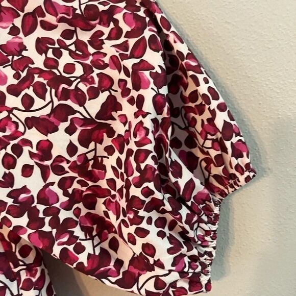 Noracora Pink Floral Button Down Top Blouse XL - Picture 2 of 5